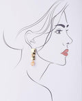 Delicate Stone Studded Pearl Hanging Earring - Chandrani Pearls