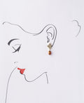 Delicate Stone Studded Pearl Hanging Earring - Chandrani Pearls