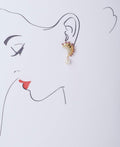 Delicate Stone Studded Pearl Hanging Earring - Chandrani Pearls