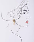 Delicate Stone Studded Pearl Hanging Earring - Chandrani Pearls