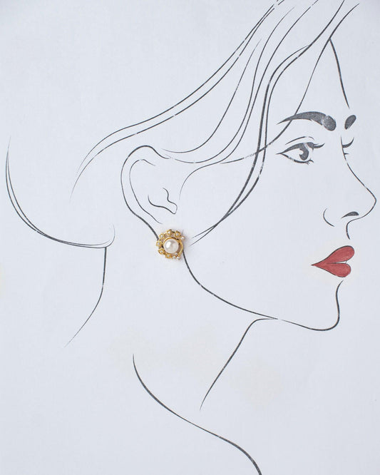 Delicate Stud Pearl Earring - Chandrani Pearls