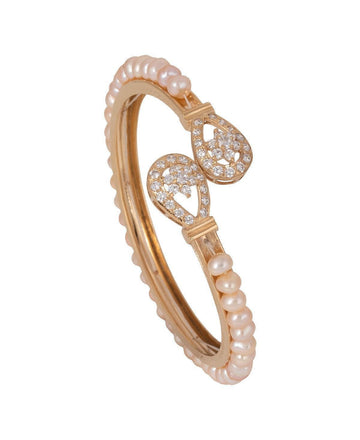 Delightful Pink Pearl Bangle - Chandrani Pearls