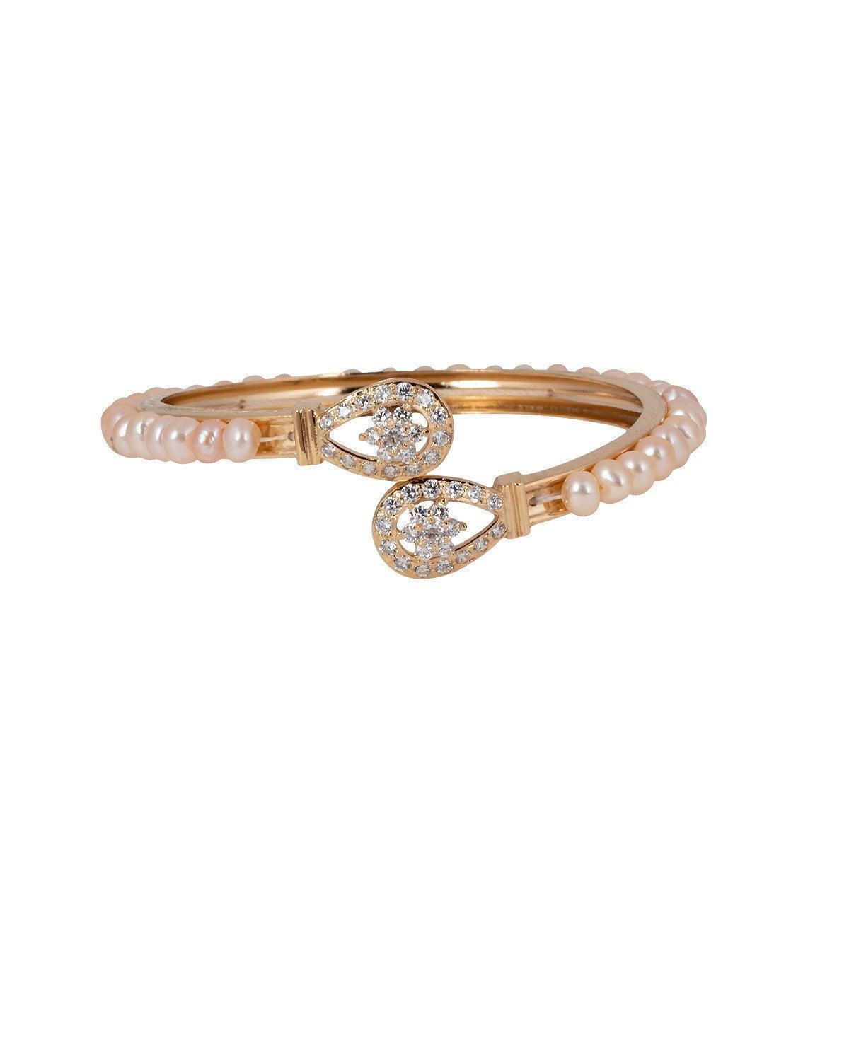 Delightful Pink Pearl Bangle - Chandrani Pearls