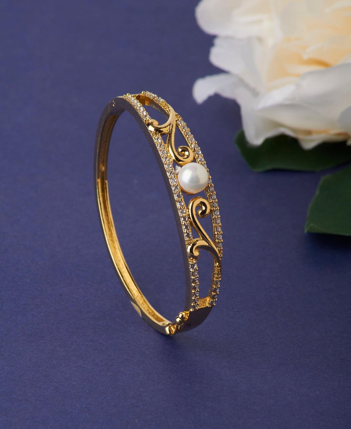 Delightful Real Pearl Bangle - Chandrani Pearls