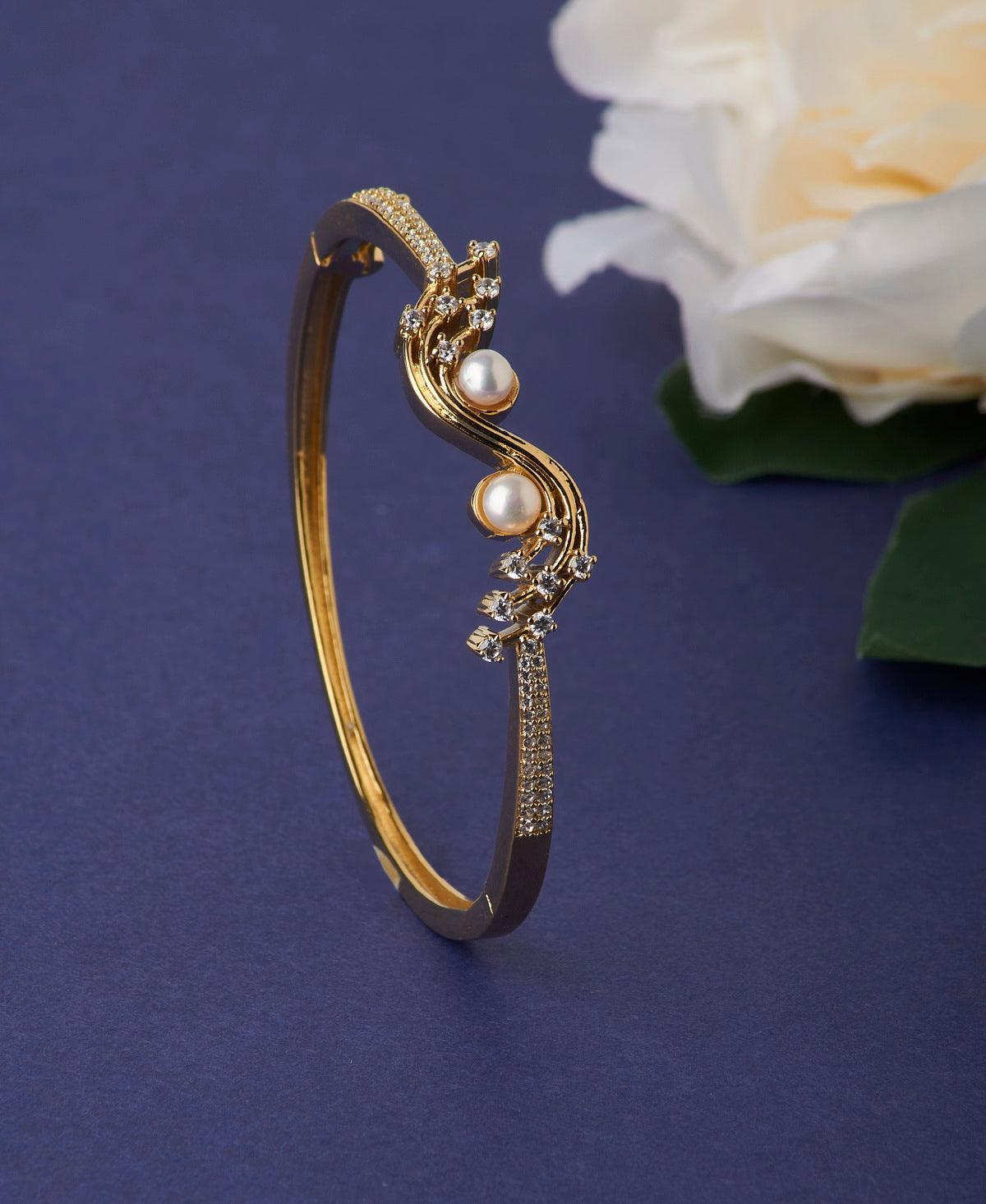 Delightful Real Pearl Bangle - Chandrani Pearls