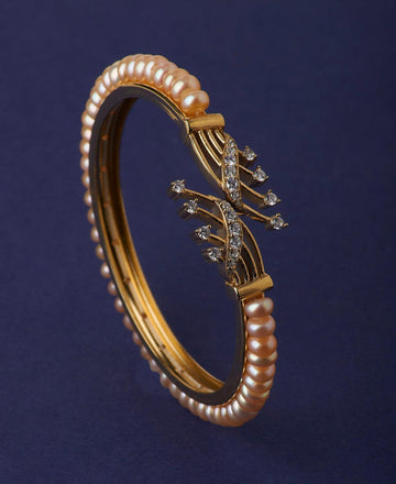 Delightful Real Pearl Bangle - Chandrani Pearls