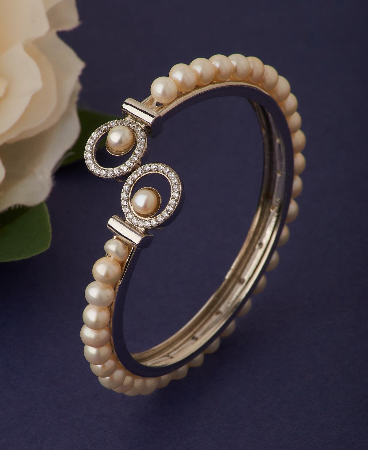 Delightful Real Pearl Bangle - Chandrani Pearls