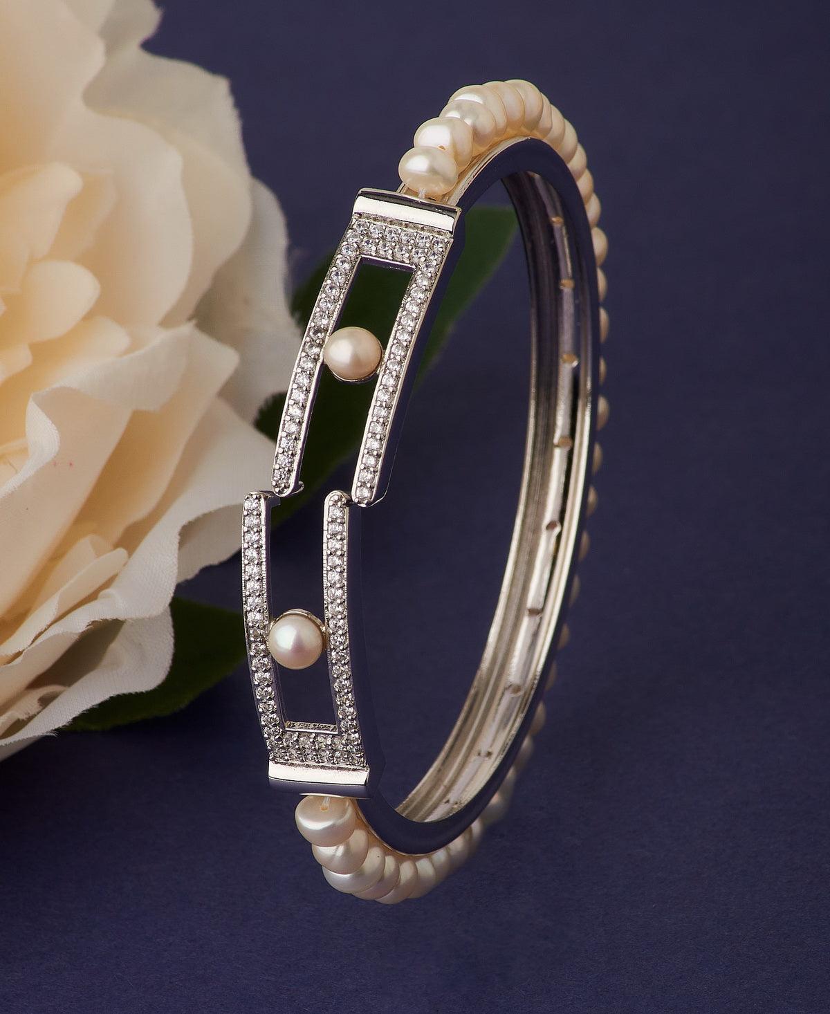 Delightful Real Pearl Bangle - Chandrani Pearls