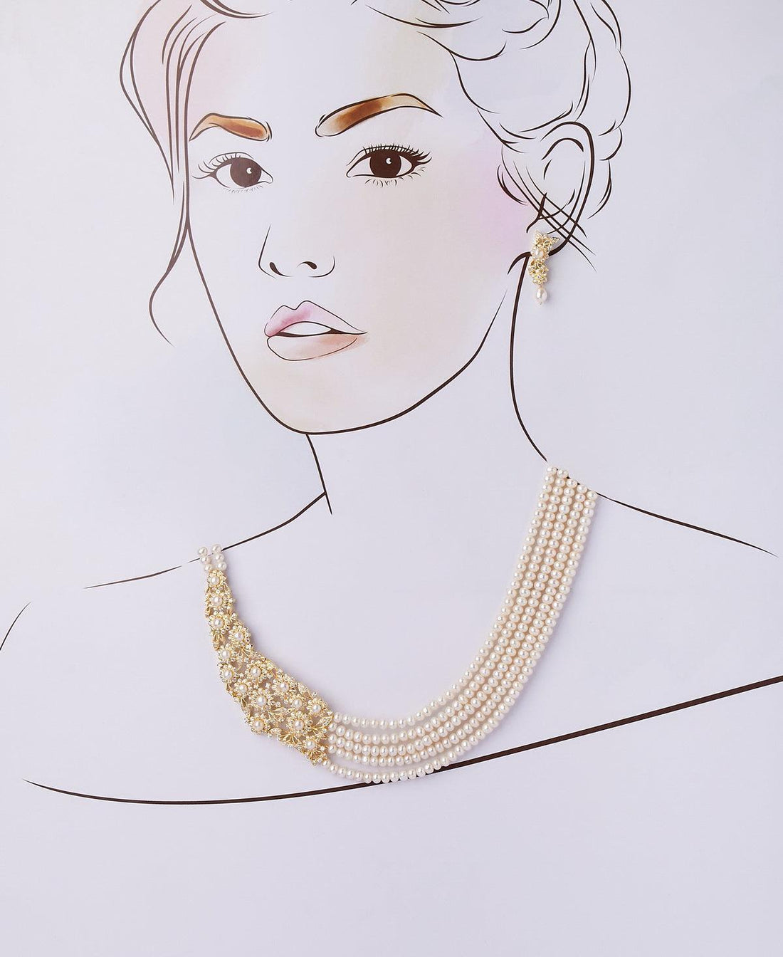 Delightful Seed Pearl Necklace Set - Chandrani Pearls