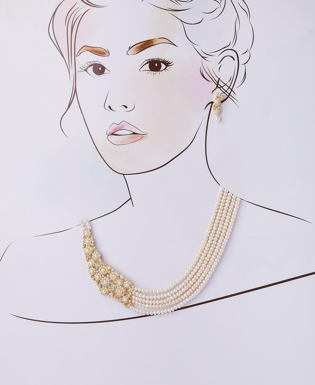 Delightful Seed Pearl Necklace Set - Chandrani Pearls