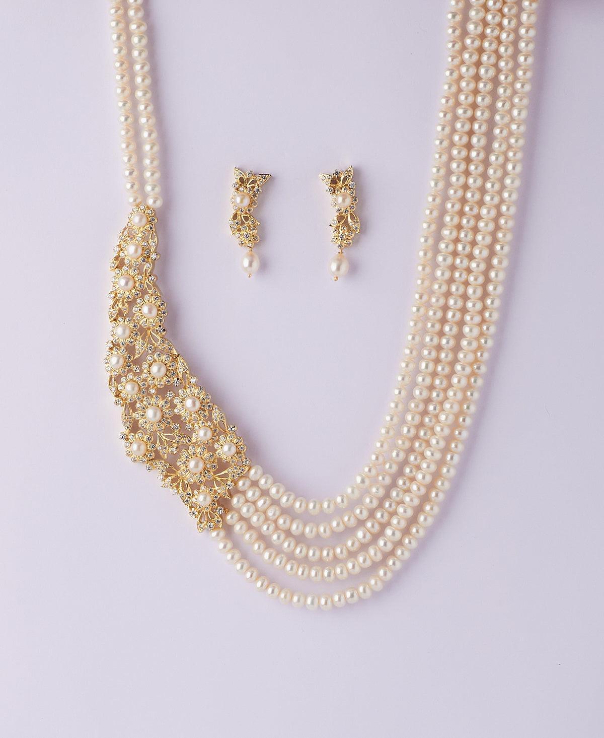Delightful Seed Pearl Necklace Set - Chandrani Pearls