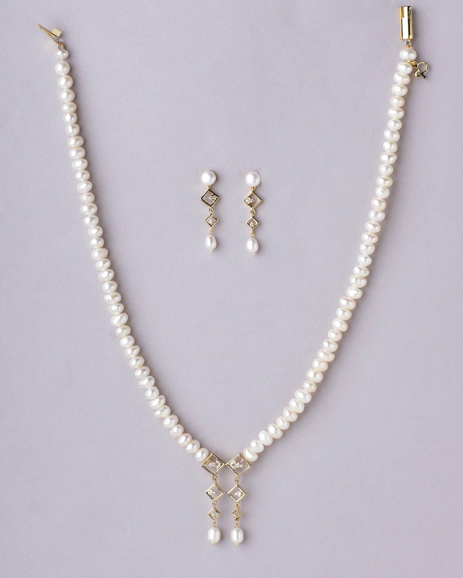 Double Regal Necklace Set - Chandrani Pearls