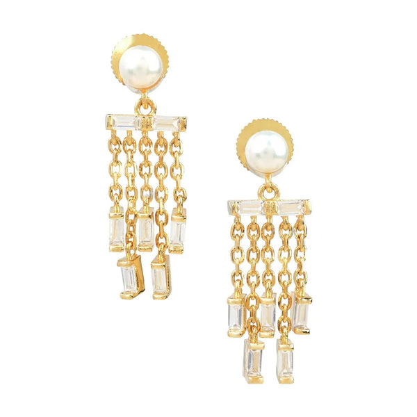 Double Take Pearl Earrings - Bold N' Italic