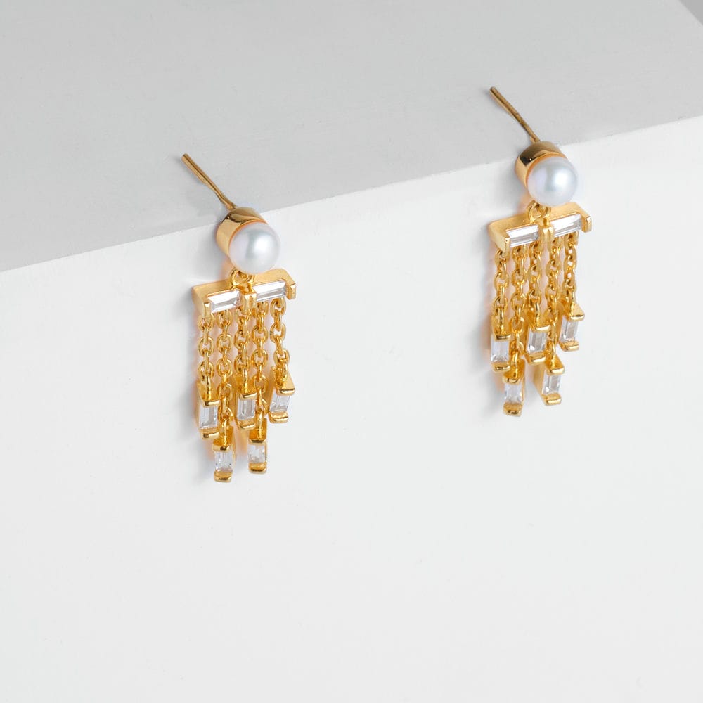 Double Take Pearl Earrings - Bold N' Italic