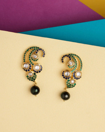 Ecstatic Foliole Drop Earrings - Chandrani Pearls