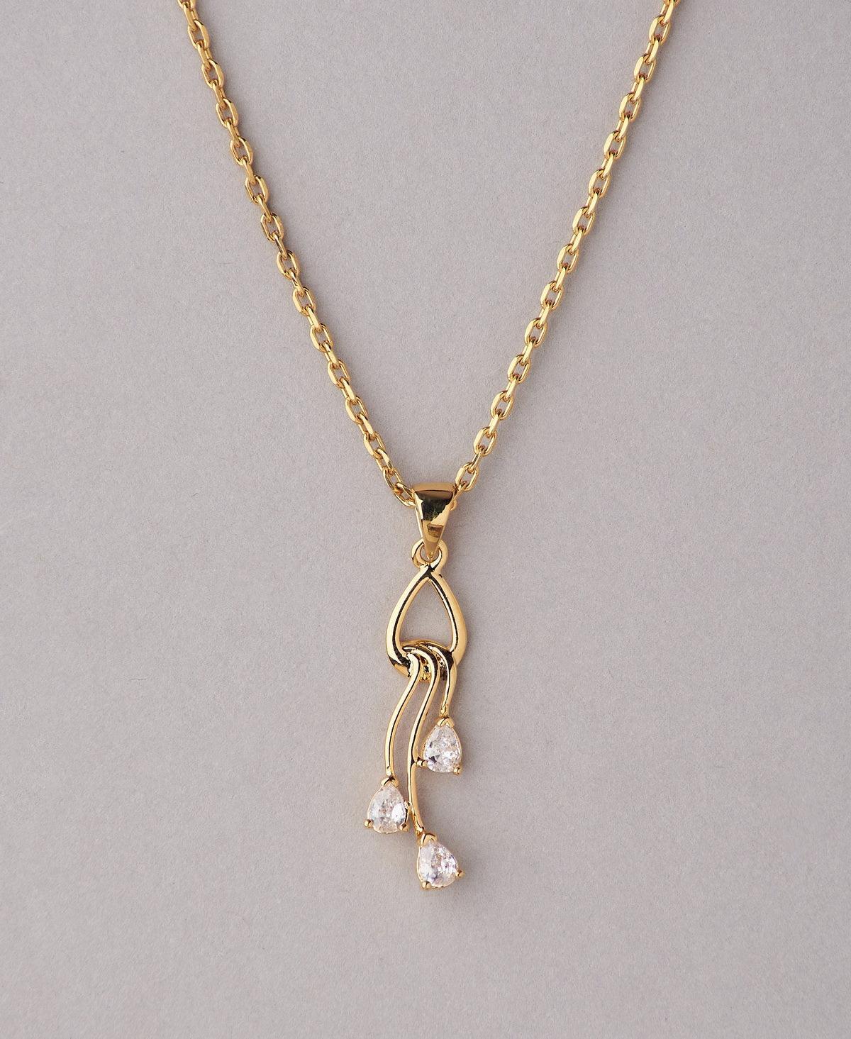 Elegant 18Kt Gold Pendant - Chandrani Pearls