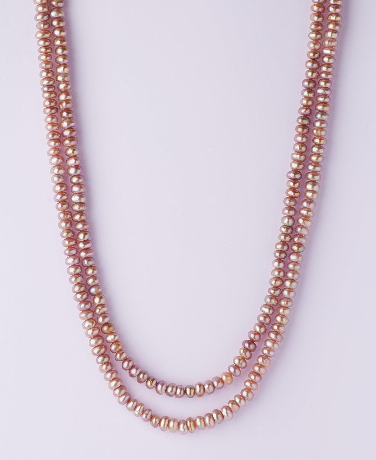 Elegant 2 line Pearl Necklace - Chandrani Pearls