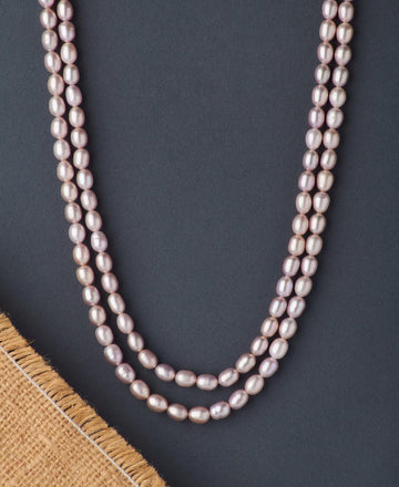 Elegant 2 line Pearl Necklace - Chandrani Pearls