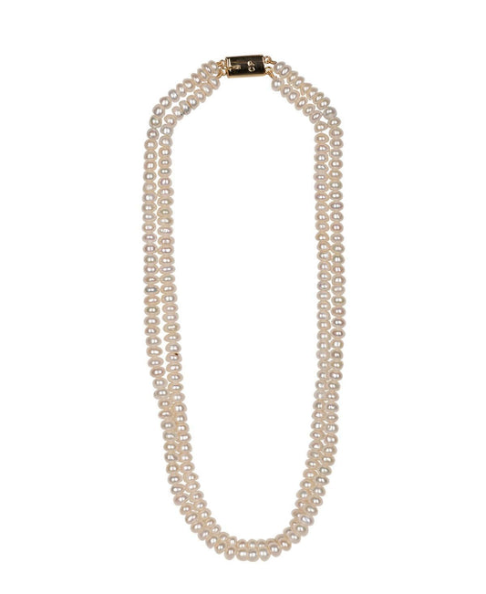 Elegant 2 line Pearl Necklace - Chandrani Pearls