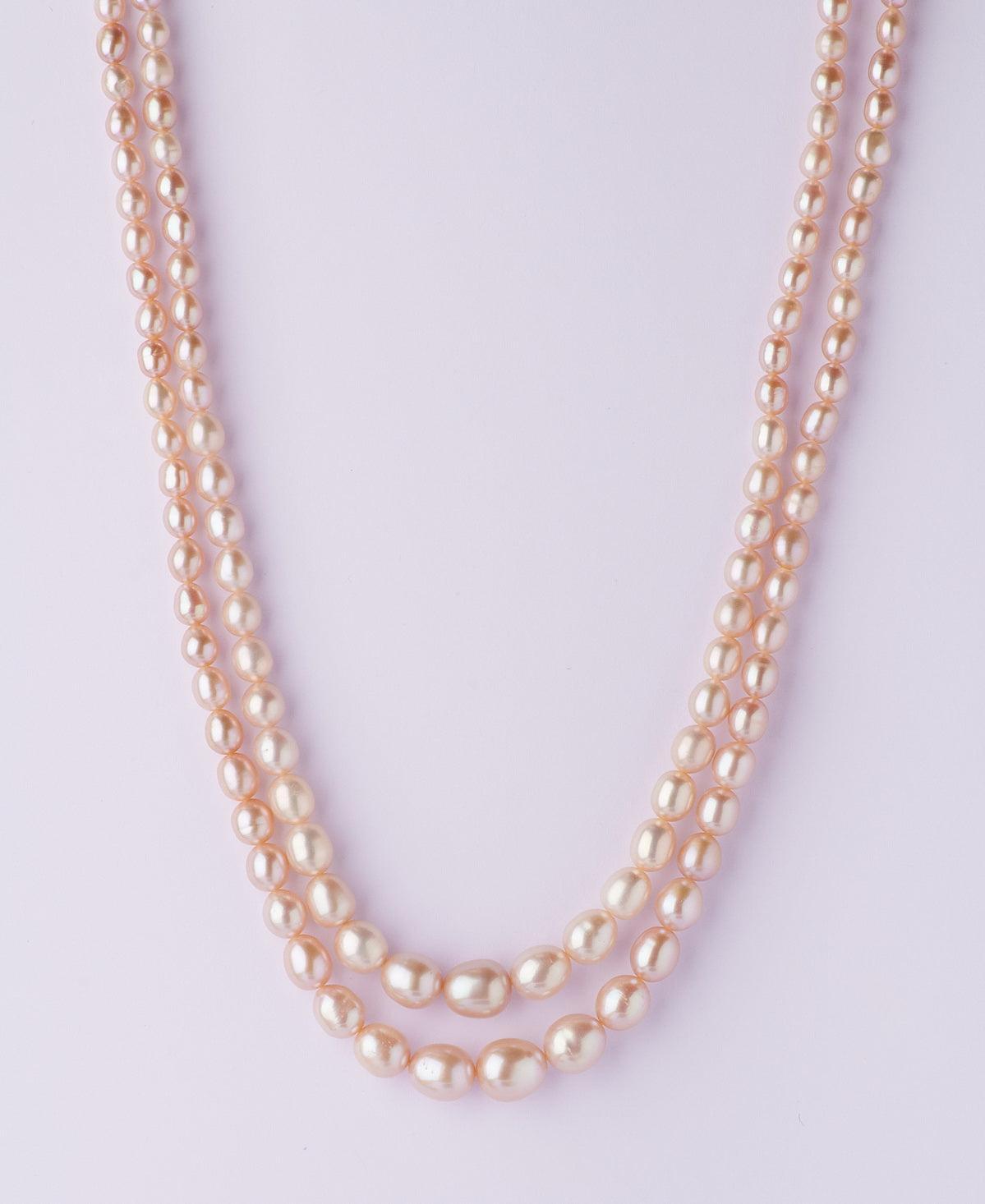 Elegant 2 line Pearl Necklace - Chandrani Pearls