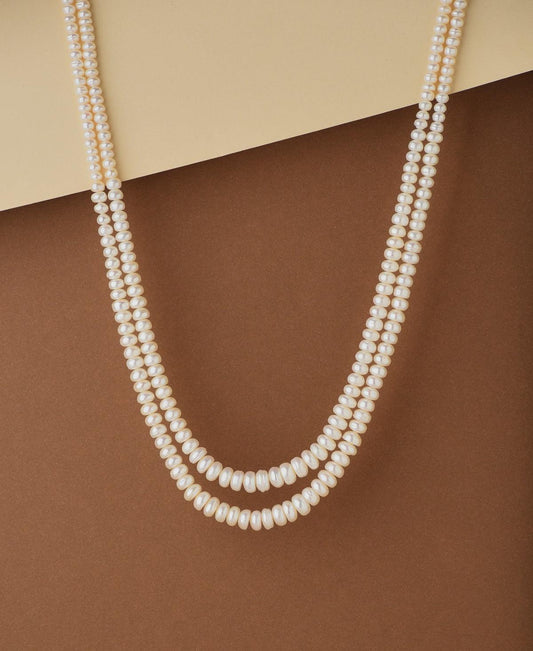 Elegant 2 line Pearl Necklace - Chandrani Pearls