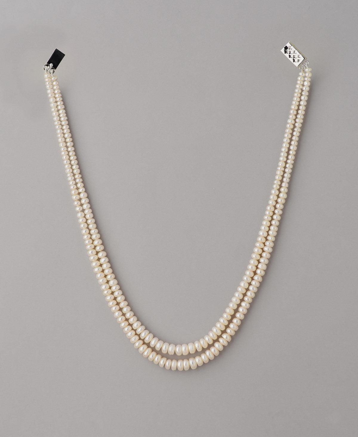 Elegant 2 line Pearl Necklace - Chandrani Pearls