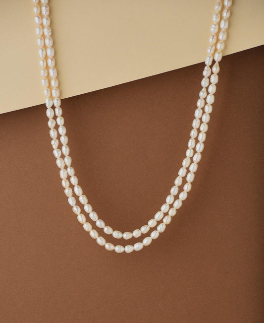 Elegant 2 line Pearl Necklace - Chandrani Pearls