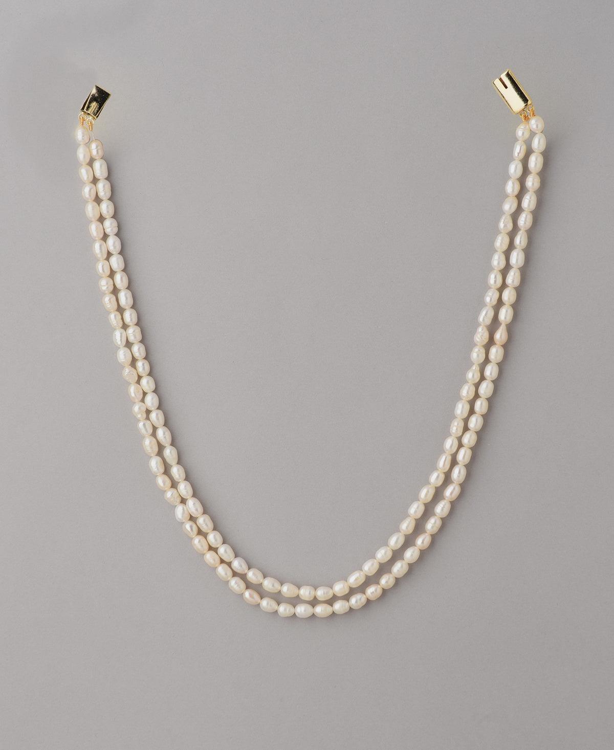 Elegant 2 line Pearl Necklace - Chandrani Pearls