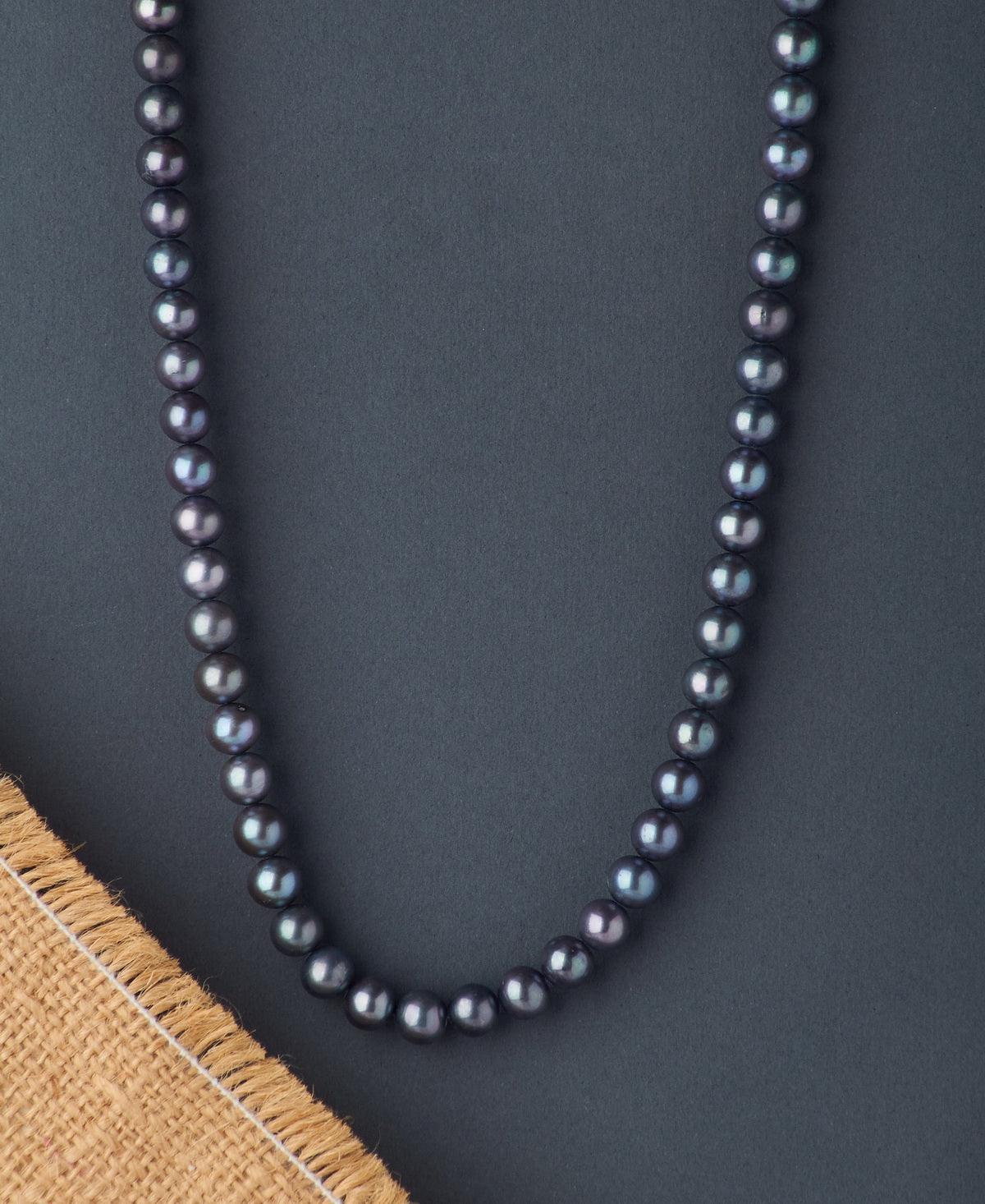 Elegant Black Pearl Necklace - Chandrani Pearls