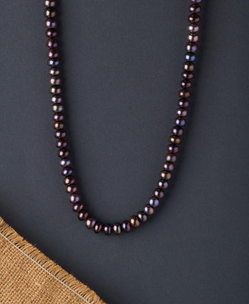 Elegant Black Pearl Necklace - Chandrani Pearls