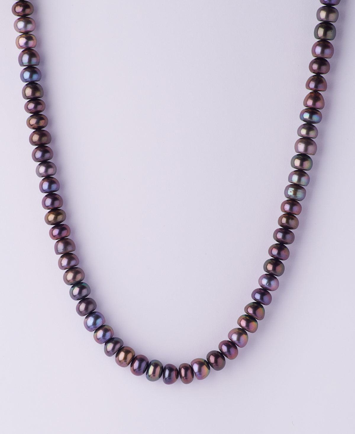 Elegant Black Pearl Necklace - Chandrani Pearls