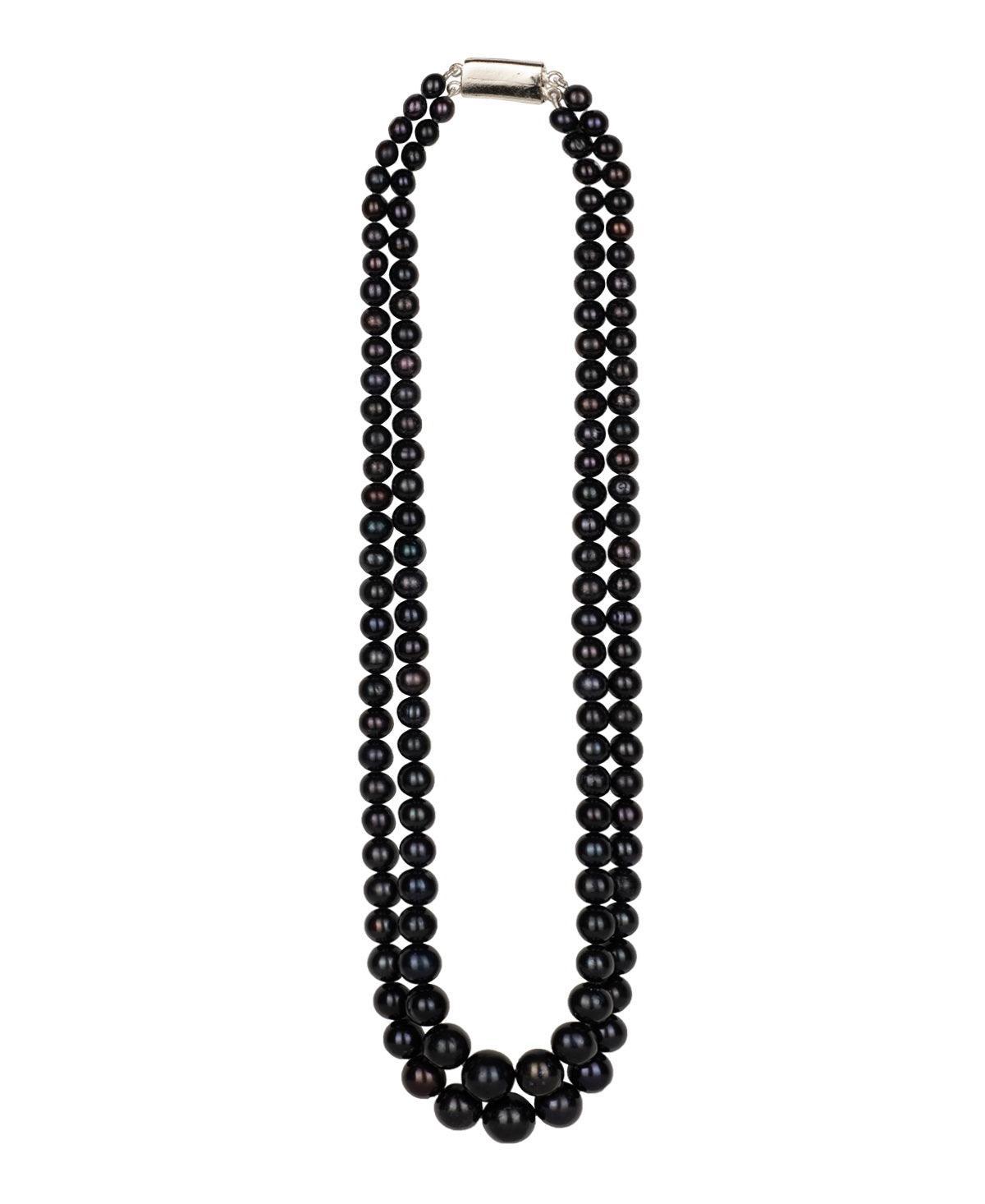 Elegant Black Pearl Necklace - Chandrani Pearls