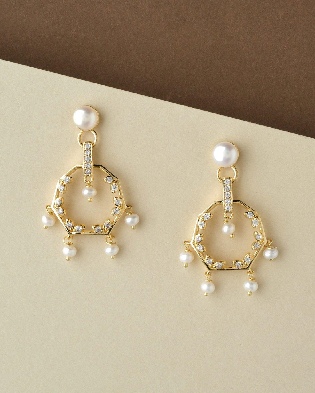 Elegant Drop Pearl Hang Earring - Chandrani Pearls