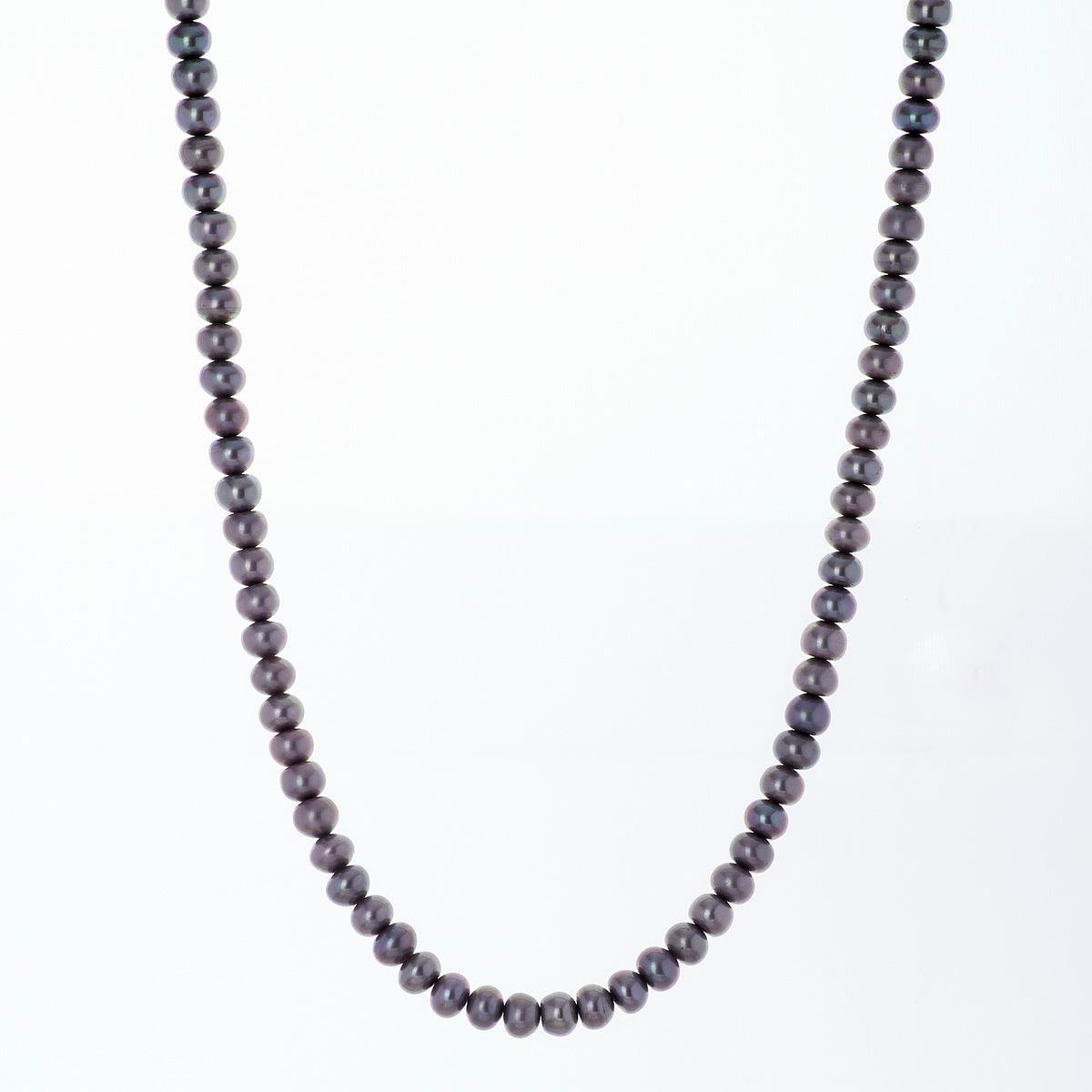 Elegant Grey Pearl Necklace - Chandrani Pearls