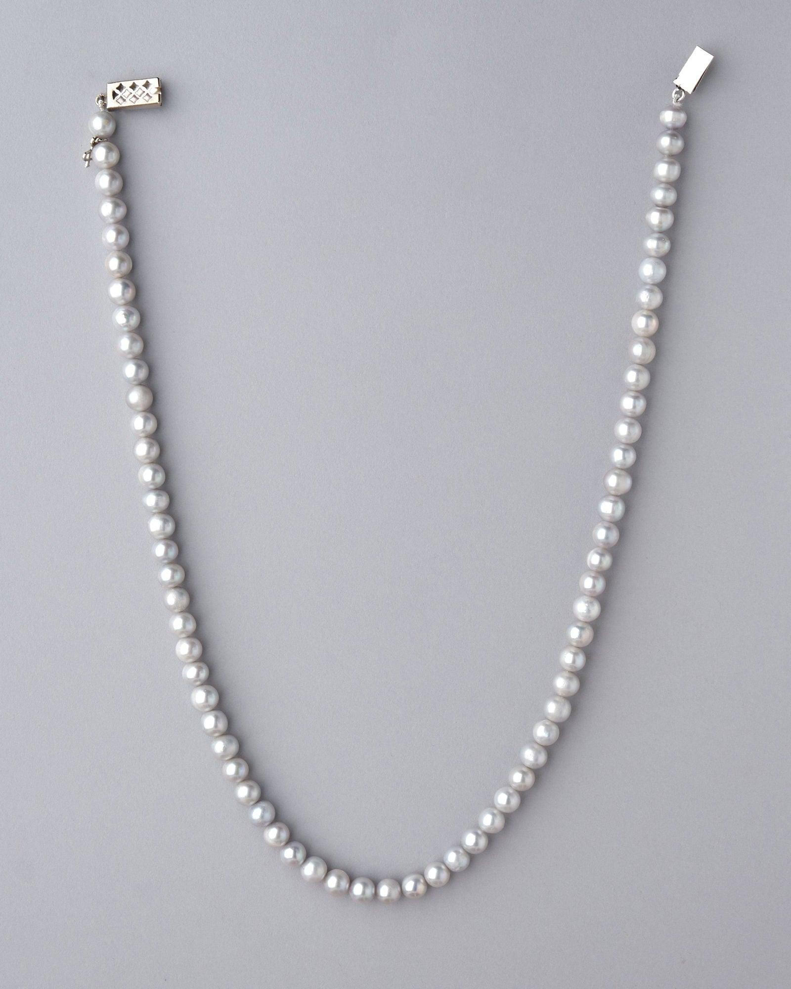 Elegant Grey Pearl Necklace - Chandrani Pearls