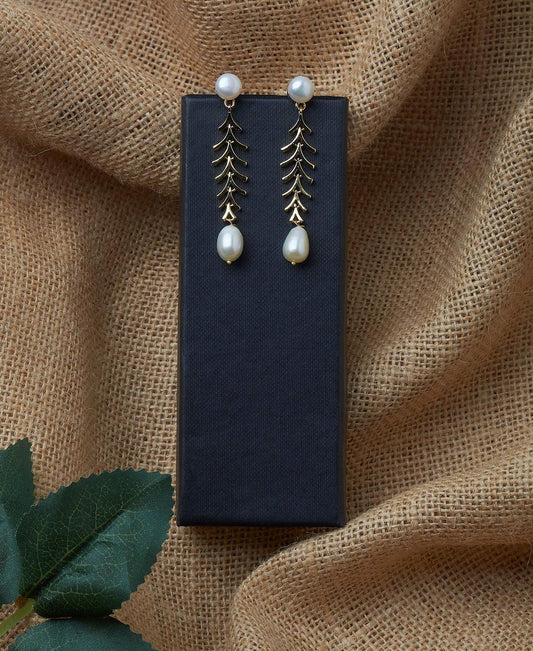 Elegant Hanging Drop Pearl Earring - Chandrani Pearls