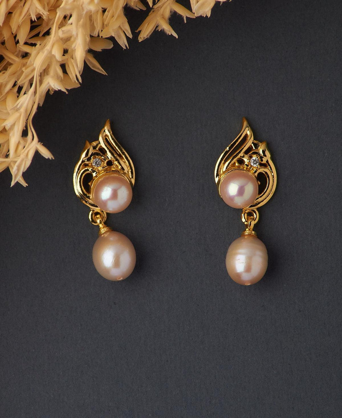 Elegant Hanging Drop Pearl Earring - Chandrani Pearls