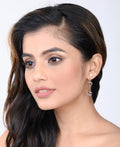 Elegant Heart Silver hanging Earring - Chandrani Pearls