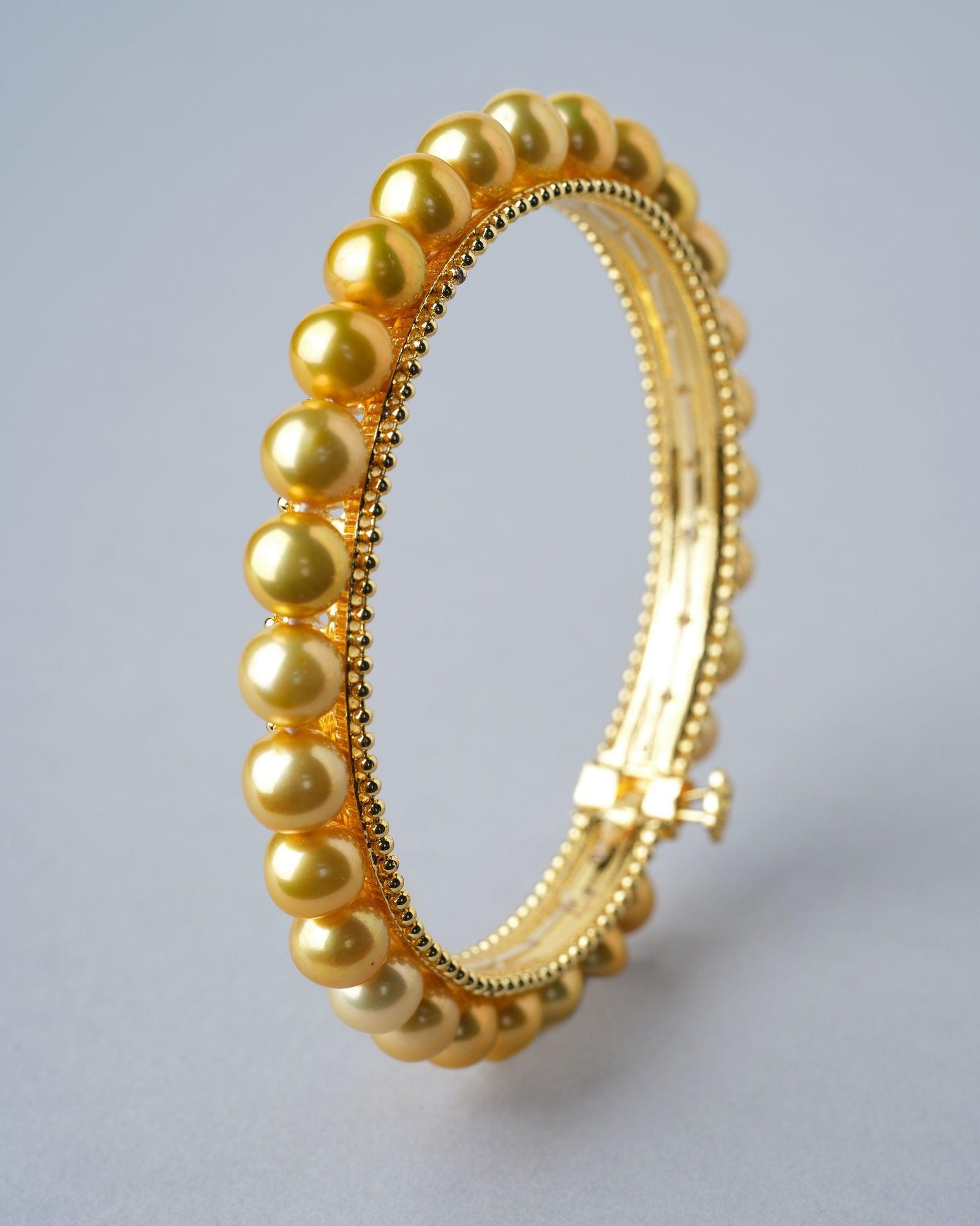 Elegant Pearl Bangle - Chandrani Pearls