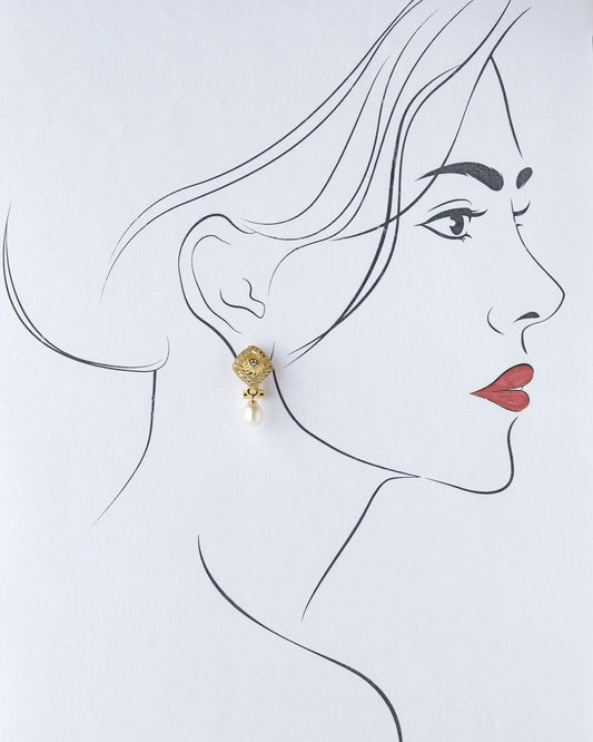 Elegant Pearl Earring - Chandrani Pearls