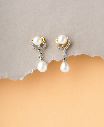 Elegant Pearl Hanging Earring - Chandrani Pearls