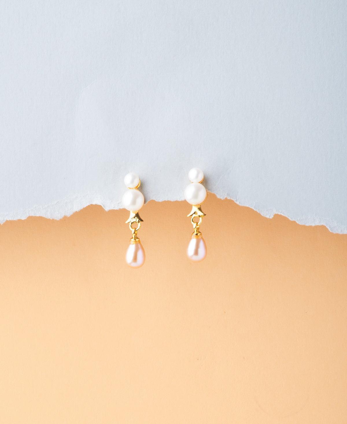 Elegant Pearl Hanging Earring - Chandrani Pearls