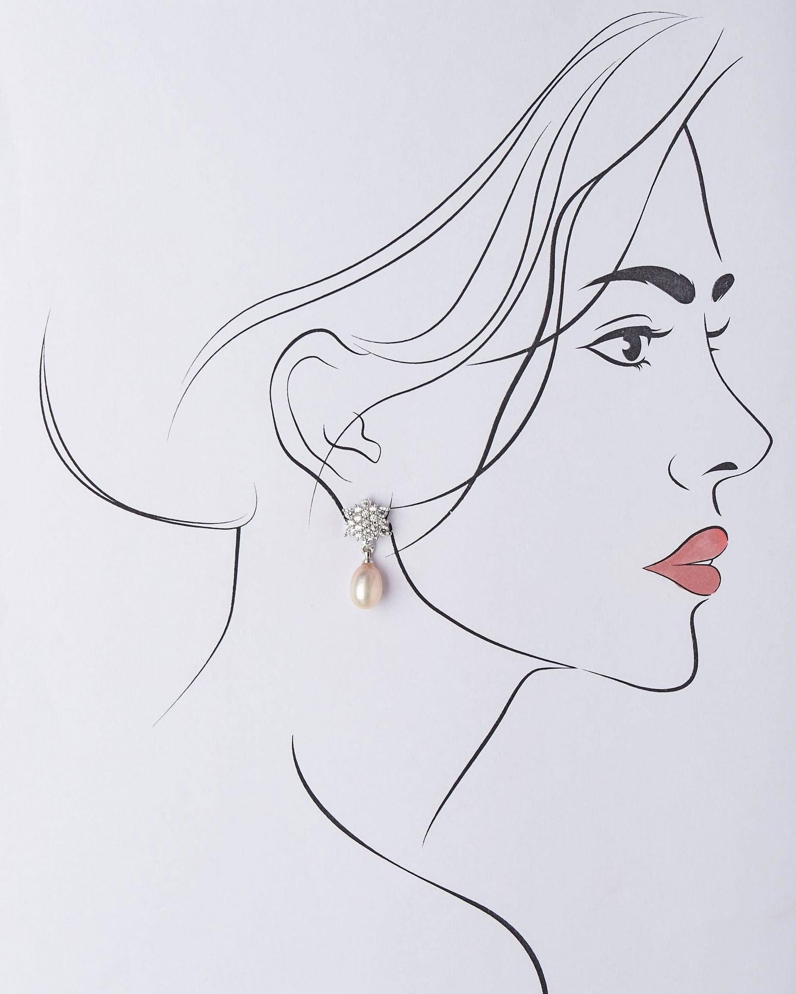 Elegant Pearl Hanging Earring - Chandrani Pearls