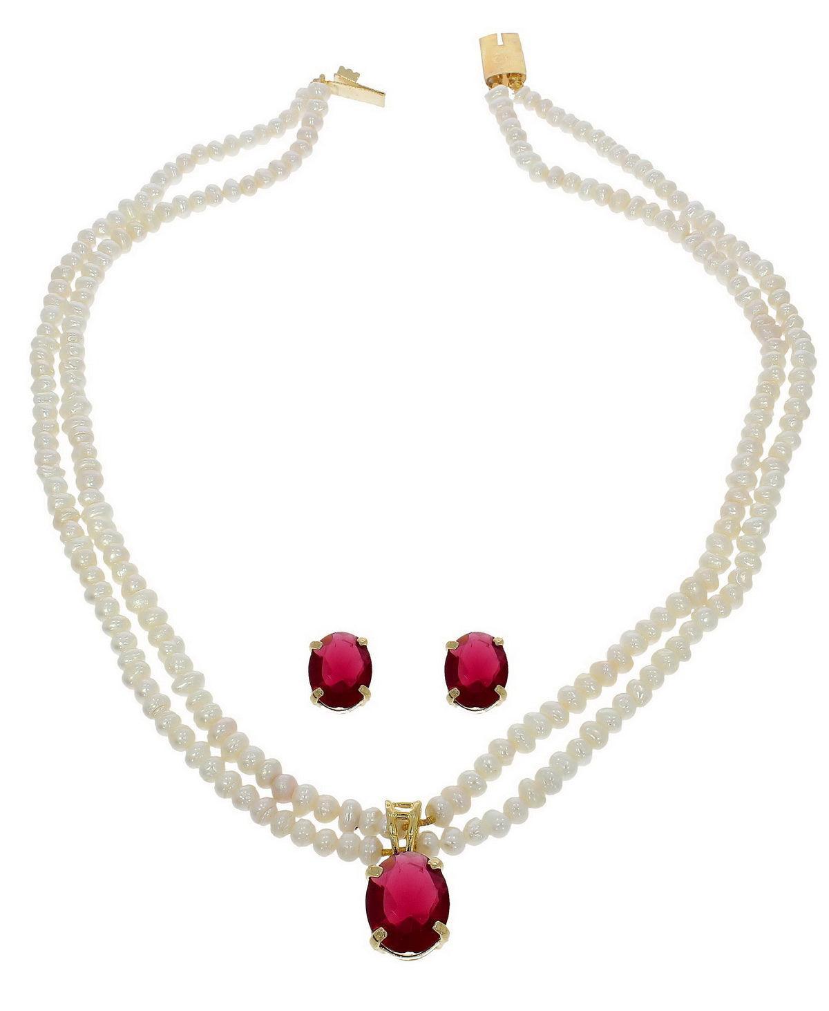 Elegant Pearl Necklace Set - Chandrani Pearls