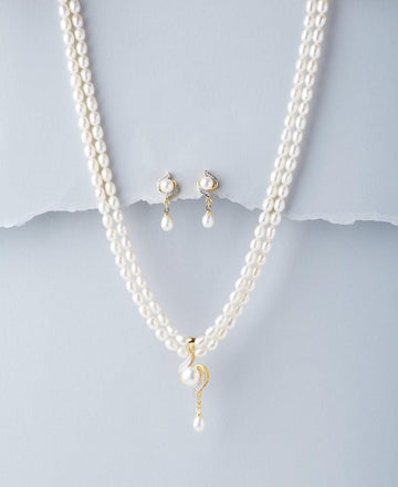 Elegant Pearl Necklace Set - Chandrani Pearls