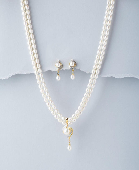 Elegant Pearl Necklace Set - Chandrani Pearls