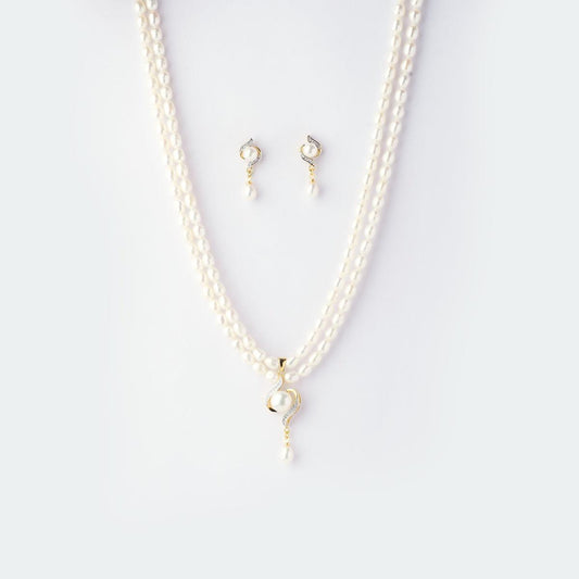 Elegant Pearl Necklace Set - Chandrani Pearls