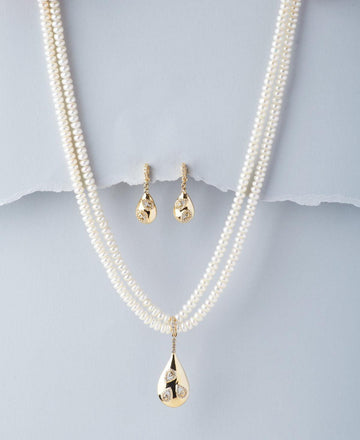 Elegant Pearl Necklace Set - Chandrani Pearls