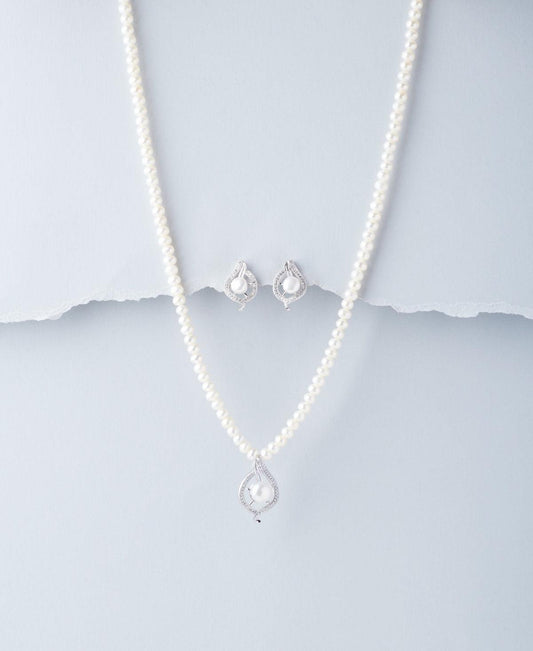 Elegant Pearl Necklace Set - Chandrani Pearls