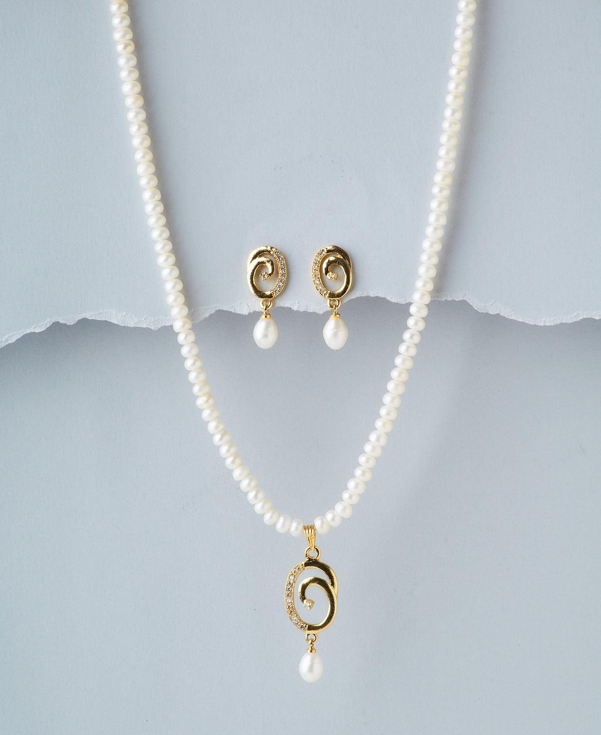 Elegant Pearl Necklace Set - Chandrani Pearls